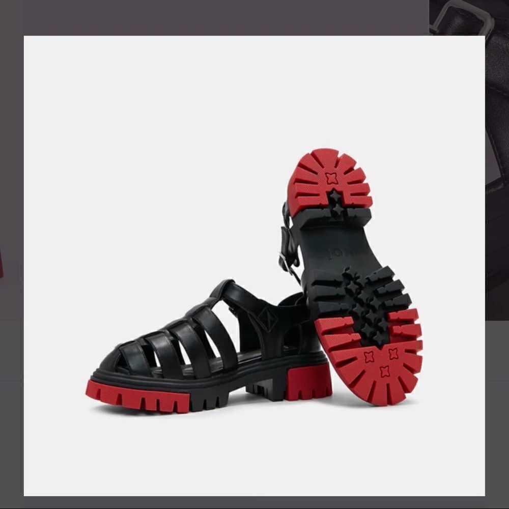 Koi Y2K Avalon gladiator sandals vegan goth Streetwear chunky fisherman